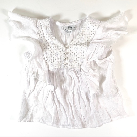 Disney Other - White Lightweight Blouse Disney D-Signed